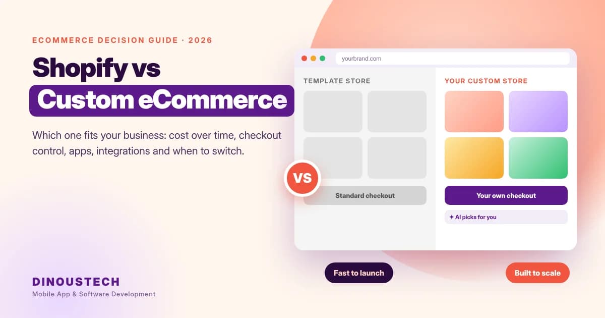 Shopify vs Custom eCommerce Development: Which Is Right for Your Business in 2026?