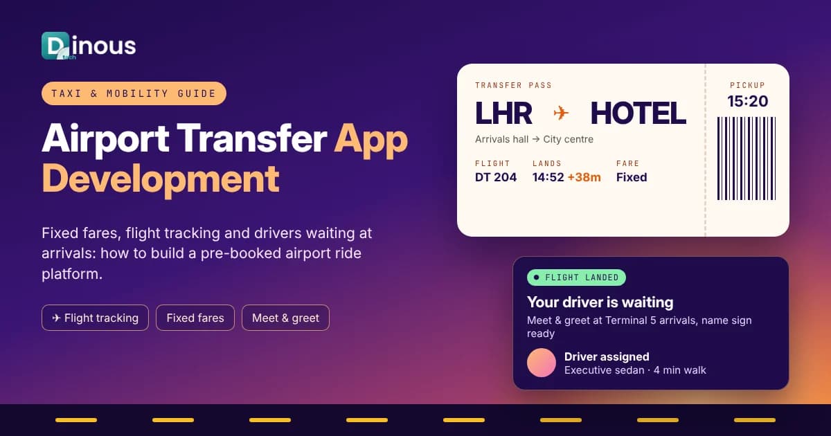 Airport Transfer App Development: How to Build a Pre-Booked Airport Ride Platform with Flight Tracking